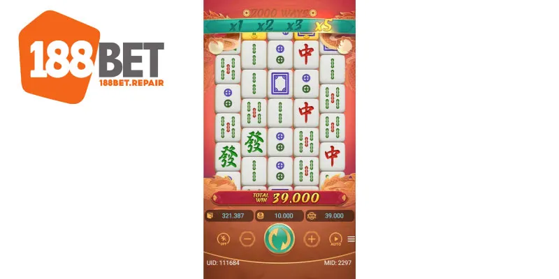 Giao diện game Mạt chược 188Bet 